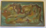 Composition by Jos De Cock, 1958, Toile, sold Oct 2015