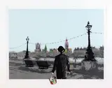 The Morning After - London by Nick Walker, Collage, Collage et sérigraphie en couleurs, sold Jun 2015