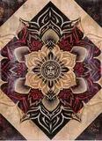 Lotus, 2013, UNIQUE by Shepard Fairey, Technique mixte et collage sur carton, sold Jun 2015
