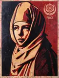 Universal Parenthood HPM by Shepard Fairey, 2013, Technique mixte, collage et sérigraphie sur papier, sold Jun 2015