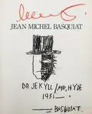 Dr Jekyll / Mr Hyde 1931 by Jean-Michel Basquiat, 1988, Crayon gras sur papier, sold Dec 2014