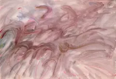 Sans titre by Jean Messagier, Aquarelle sur papier, sold Nov 2023