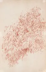 Sans titre by Raymonde Godin, 1976, Sanguine sur papier, sold Nov 2023