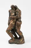 Couple enlacé by Memas Kalogeratos, Épreuve en bronze patiné, sold Nov 2023