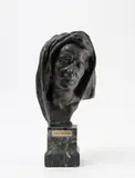 Mater Dolorosa by Edwin Bucher, Épreuve en bronze patiné, sold Nov 2023