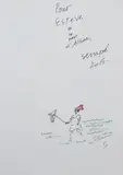 Le pêcheur à pied by Jean-Jacques Sempé, 2015, Encre et aquarelle sur papier, sold Oct 2023