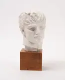 Tête du Feu circa 1936/38 by Charles Marie Louis Joseph Sarrabezolles, Plâtre, sold Oct 2023