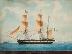 Voyage à la Nouvelle Galle en septembre 1837 by Francois Joseph Frederic Roux, 1837, Aquarelle et gouache sur papier, sold Sep 2023