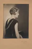 Profil d'une jeune femme, circa 1925/30 by Man Ray, Tirage argentique original de l'époque, monté sur le carton du photographe, sold Sep 2023