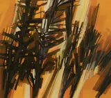 Arizona by René Fumeron, 1978, Gouache sur carton contrecollé sur carton, sold Sep 2023