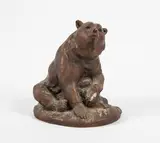Le vieux de la Montagne by Robert Godefroy, Terre-cuite patinée façon bronze, sold Sep 2023