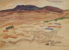 Boghari, 15 septembre (19)40 by Maurice Bouviolle, Aquarelle, sold Dec 2023