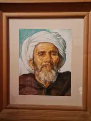 Portrait d’un marocain by Louis Endres, Pastel et fusain sur papier, sold Dec 2023
