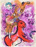 L’écuyère au cheval rouge by Marc Chagall, 1957, Lithographie, sold Apr 2023