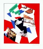 Sans titre by Marcel Barbeau, Collage" Sérigraphie sur papier Arches, sold Feb 2023