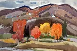 Scène d'automne à Morin-Heights by Paul Soulikias, Aquarelle, sold Feb 2023