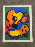 Composition abstraite by Karel Appel, Lithographie sur papier, sold Jun 2021