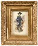Bonaparte en uniforme d’officier d’artillerie by Maurice Toussaint, Aquarelle signée en bas à droite, sold Oct 2025