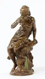 La source by Mathurin Moreau, Bronze à patine brune signé sur la terrasse H_49,5 cm, sold Sep 2018