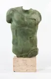 Buste by Igor Mitoraj, Bronze à patine verte, sold Sep 2018