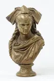 L'alsace après la commune 1872 by Jean-Louis Grégoire, Bronze à patine dorée signé à l'arrière et portant une inscription Susse Fondeur, sold Sep 2018
