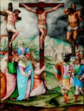 La Crucifixion by Giovanni Battista Castello, Gouache, sold Jun 2018