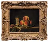 Nature morte aux pêches et gobelet d'argent by Anne Vallayer-Coster, Toile, sold Jun 2018