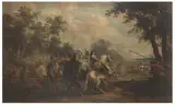 Choc de cavalerie by Pieter Meulener, Toile (sans cadre), sold Jun 2018