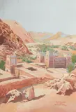 Anti Altlas, Les Zagmouzenes by Théophile-Jean Delaye, 1930, Aquarelle et gouache sur papier, sold Jun 2018