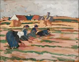 La récolte du goémon by Mathurin Méheut, Aquarelle et gouache sur papier, sold Jun 2018