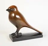 Pinson des arbres by François Galoyer, Epreuve en bronze à patine polychrome, sold Oct 2016