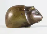 Cochon d'Inde by Édouard-Marcel Sandoz, Epreuve en bronze à patine brun nuancé, sold Jul 2016