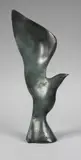 L'oiseau by Claude Lhoste, Epreuve en bronze à patine verte nuancée, sold Jul 2016
