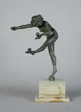 La jongleuse by Claire Colinet, Epreuve en bronze à patine vert de gris, sold Apr 2016