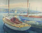 Le port de Nice by Tony Minartz, Aquarelle signée et située au dos, sold Apr 2016