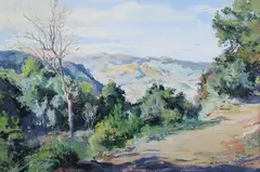 La forêt de M'Sila by André Hébuterne, Aquarelle située et datée en bas à droite, sold Apr 2016