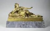 Cléopâtre mourante by Auguste Clésinger, Epreuve en bronze à patine dorée, sold Feb 2016