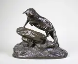Le bout de l'oreille by Clovis-Edmond Masson, Epreuve en bronze à patine brun foncé nuancé, sold Feb 2016