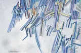 COMPOSITION" by Manuel Cargaleiro, 1961, Gouache sur papier signé et daté en bas à gauche, sold May 2009