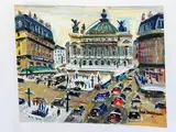 Opéra de Paris by Lucien Génin, Gouache sur papier, sold May 2025