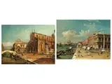 Die Mole und der Eingang des Canal Grande by Carlo Grubacs, oil on canvas, sold Jun 2025