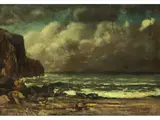 Untitled by Gustave Courbet, oil on canvas, sold Sep 2019