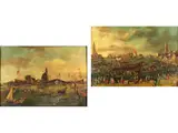 Di Lido by Francesco Zanin, oil on canvas, sold Jun 2023