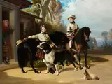 Portraits des Herzogs von Chartres Sowie des Grafen von Paris in Schottland by Alfred de Dreux, oil on canvas, sold Mar 2019