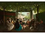 Paris by René Archille Rousseau-Decelle, oil on canvas, offered Sep 2022