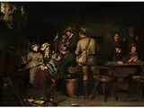 Fremde auf der alm by Franz Defregger, oil on canvas, offered Dec 2016