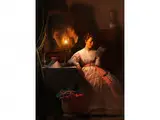 Untitled by Petrus van Schendel, oil on panel, offered Dec 2015