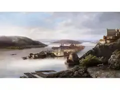Ansicht Über Passau an der Donau und am inn by Kaspar Karsen, oil on canvas, offered Mar 2023