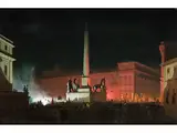 Ansicht des Nächtlichen Quirinal by Ippolito Caffi, oil on canvas, sold Dec 2023