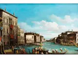 Venedigvedute mit Regatta auf dem Canal Grande by Giuseppe Bernardino Bison, oil on canvas, sold Jun 2025